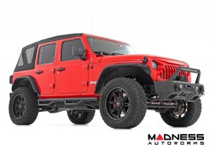 Jeep Wrangler JL Side Steps - Nerf Steps - Rough Country - 4 Door Jeep Wrangler JL Side Steps - Nerf Steps - Rough Country - 4 Door